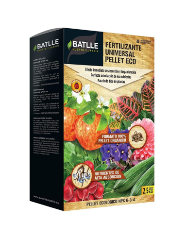 Fertilizante Universal Pellet Eco 2,5kg Batlle  Nutrición Eficaz