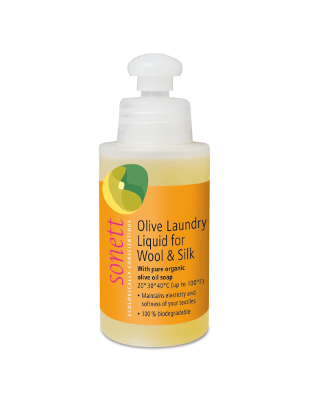Detergente de oliva para lana y seda, 120ml de Sonett