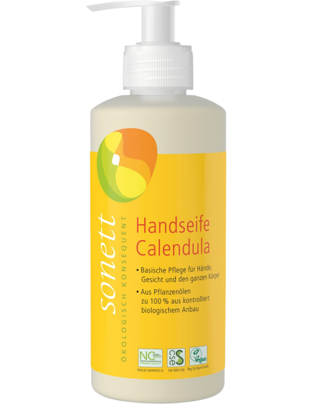 Jabón de manos caléndula Sonett 300ml  Suavidad natural