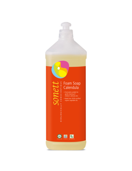 Jabón Infantil Espuma Caléndula Sonett 1L  Suave y Natural