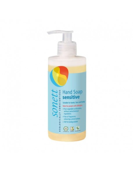 Jabón manos neutral, dispensador 300ml de Sonett