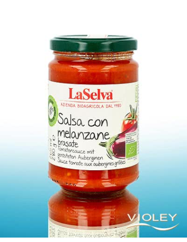 Salsa de tomate con berenjena a la plancha Laselva 280g