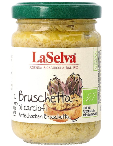 Bruschetta de alcachofa - 'Bruschetta carciofi',  130g de Laselva