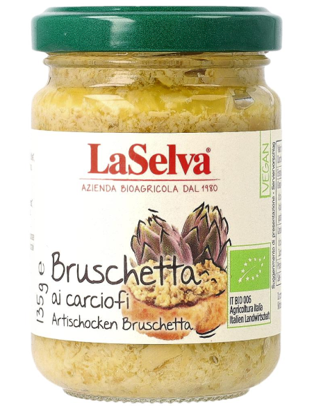 Bruschetta de alcachofa - 'Bruschetta carciofi',  130g de Laselva