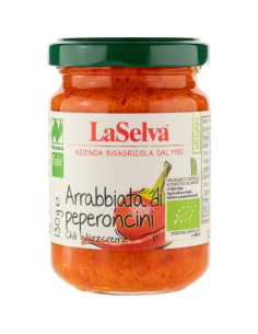 Salsa Arrabiata de Chili Laselva 130g  Picante y Auténtica