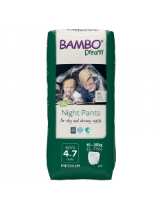 Braguitas noche Niña 4-7 años Bambo Nature 10 unidades
