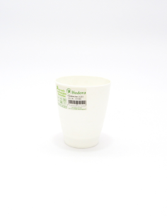 Vaso Bioplástico Blanco 0,25L Biodora Ecológico y Resistente