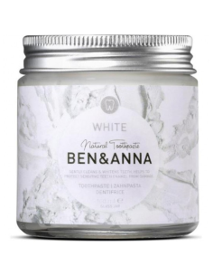 Dentífrico White Ben&Anna 100ml en tarro de cristal natural