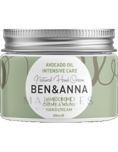 Crema de manos Ben&Anna 30ml con aceite de aguacate