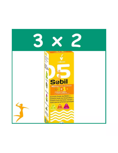 Pack 3x2 Sebil+Aceite Es. Romero Envase de 50 ml. de Novadiet