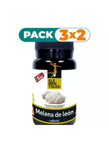 Pack 3x2 Melena De León 30 Capsulas Envase de 30 cápsulas vegetales. de Novadiet