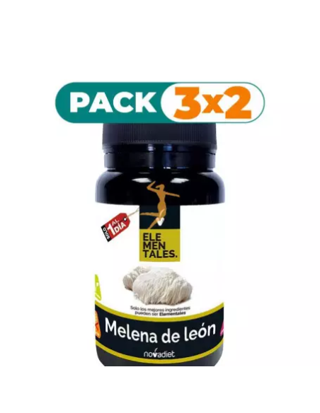 Pack 3x2 Melena De León 30 Capsulas Envase de 30 cápsulas vegetales. de Novadiet