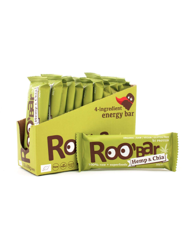 Pack 20 Barritas Bio de Cáñamo Roo'Bar 20 x 30 g