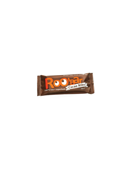 Pack 20 Barritas Bio de Cacao y Almendras Roo'Bar 30g