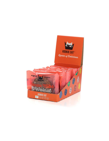 Pack 12 Uds. Galleta Con Nibs De Cacao & Nueces Bio 50 g  de Kookiecat
