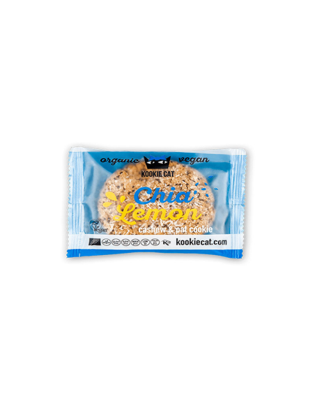 Pack 12 Uds. Galleta Con Chia & Limón 50 g  de Kookiecat