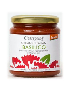 Pack 6 Salsa Basilico Demeter Bio 300g Clearspring Orgánico
