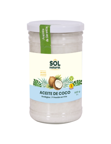 Pack 6 Uds. Aceite De Coco Virgen Extra Familiar Bio 1 L  de Solnatural