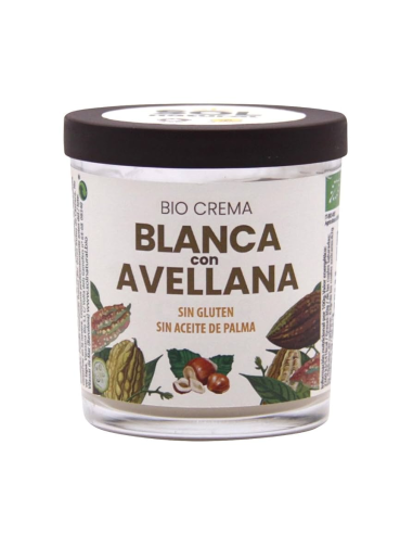 Pack 6 Crema Blanca con Avellana Bio 200g Solnatural