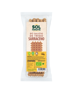 Pack 16 Galletas Bio de Trigo Sarraceno Solnatural 190 g