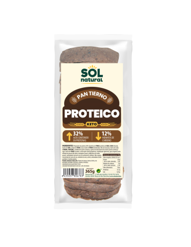 Pack 12 Uds. Pan De Molde Proteico Keto 365 g  de Solnatural