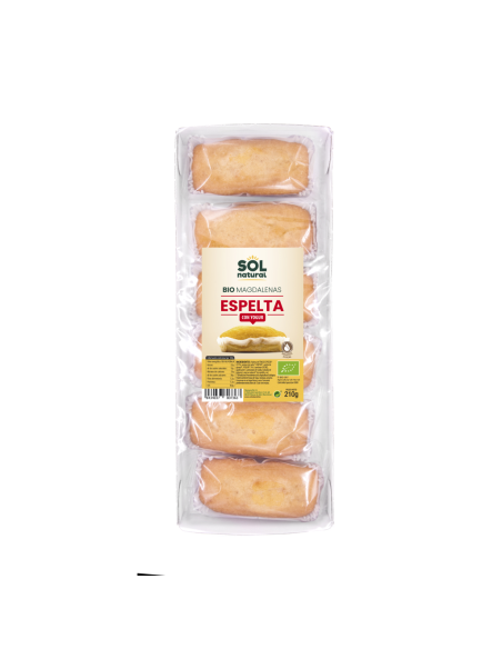 Pack 18 Uds. Magdalenas De Espelta Con Yogur Bio 210 g  de Solnatural