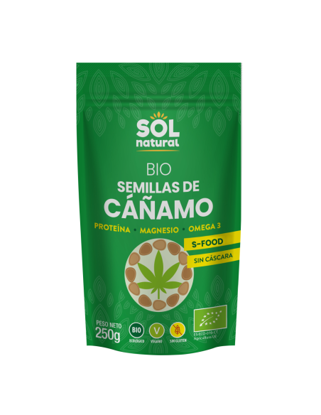 Pack 12 Semillas de Cáñamo Bio 250g Solnatural Natural