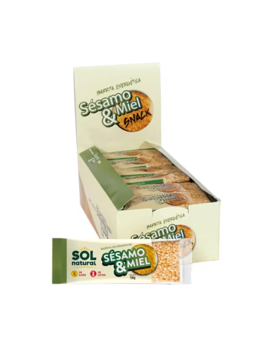 Pack 24 Uds. Barritas De Sésamo Y Miel 24 x 50 g  de Solnatural