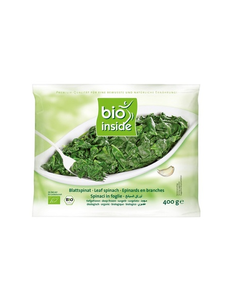 Espinacas Bio en Hoja 400 g | Bio Inside Natural y Fresco