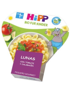 Pequeño Gourmet Lunas Tomate-Calabacín 250g Hipp Saludable