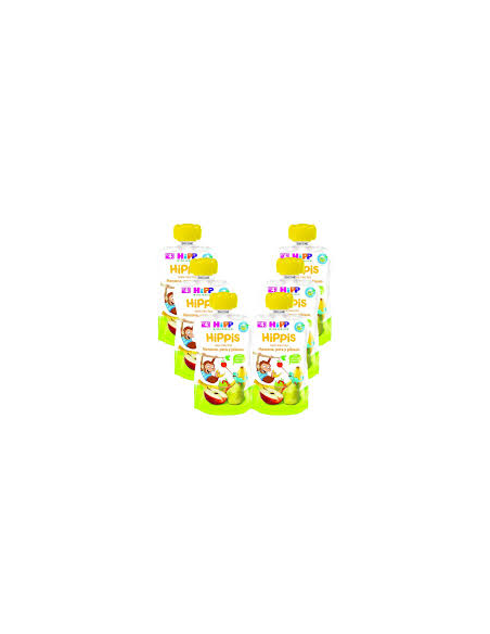 Pack 6 Uds. Pouches De Manzana Pera Y Plátano Bio 100 g  de Hipp