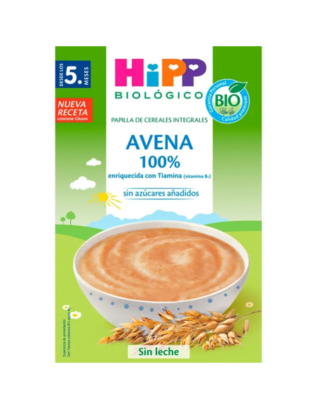 Pack 6 Avena Bio Hipp 200g - Papilla Cereal Natural Saludable