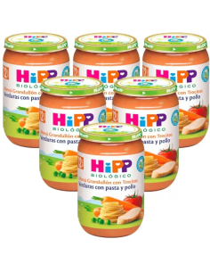 Pack 6 Tarritos Bio Hipp Verduras, Pasta y Pollo 220 g