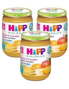 Pack 6 Cereales Bio con Frutas Hipp 250 g - Nutritivo y Natural
