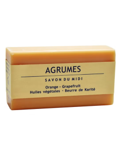 Jabon En Pastilla De Agrumes(Naranja-Pomelo ) 100G Savon Du Midi