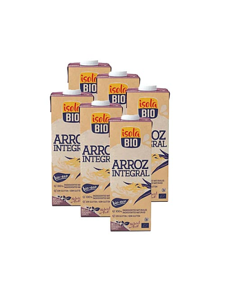 Pack 5x1 Bebida Vegetal Arroz Integral Bio Isola Bio 1L