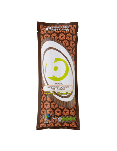 Pasta Sin Gluten Bio de Trigo Sarraceno y Quinoa 250g King Soba