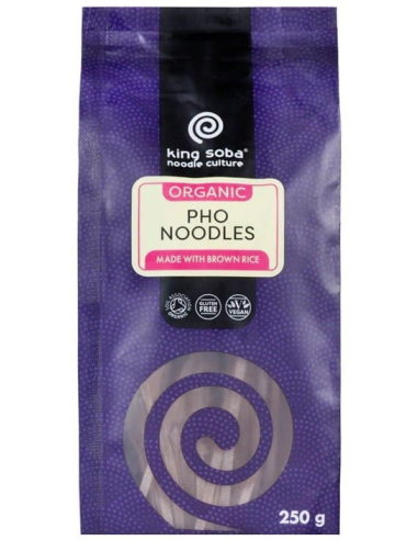 Noodles Pho Arroz Integral Bio Sin Gluten King Soba 250g