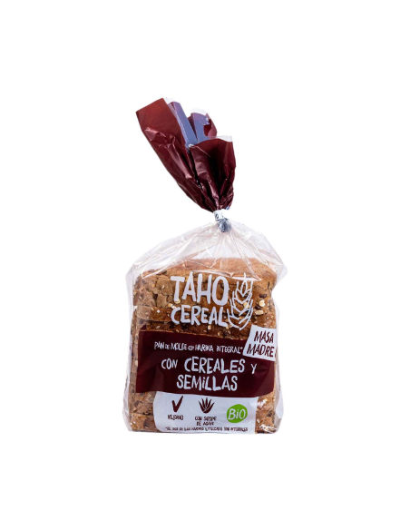 Pan Integral con Cereales y Semillas Bio 400g - Taho Cereal