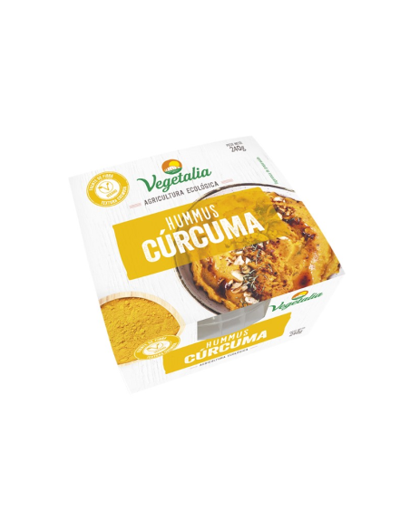 Hummus Cúrcuma Bio Vegetalia 220 g – Natural y Saludable