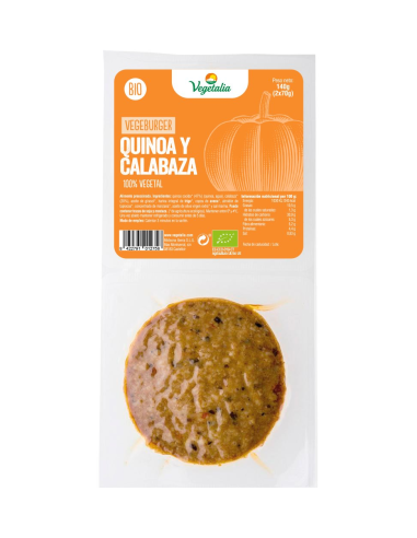 Vegeburger Quinoa y Calabaza Bio 2x70g Vegetalia Natural