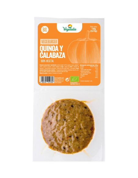 Vegeburger Quinoa y Calabaza Bio 2x70g Vegetalia Natural