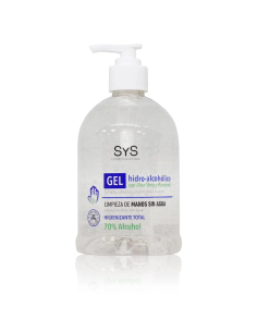 Gel Hidroalcohólico Sys 500 ml con Dosificador Fácil y Seguro