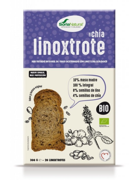 Pack de 2 ud Pan Linoxtrote Con Chia Integral Bio Caja de Alecosor Soria Natural
