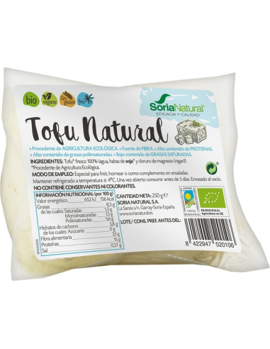 Tofu Natural 250 de Alecosor Soria Natural