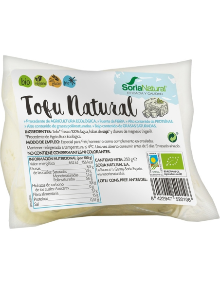 Tofu Natural 250 de Alecosor Soria Natural