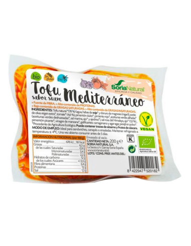 Pack 3X2 Tofu Mediterraneo Sabor Suave Alecosor Soria Natural