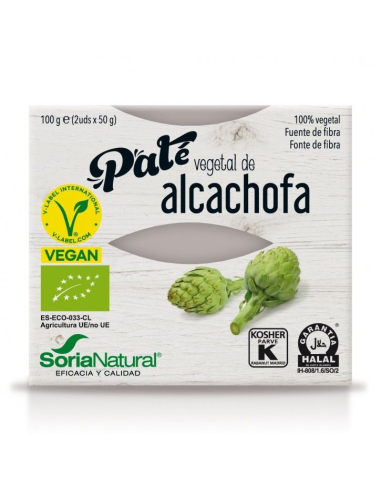 Pack 3X2 Patê de Vegetais de Alcachofra 2 X 50 Grs Alecosor Soria Natural