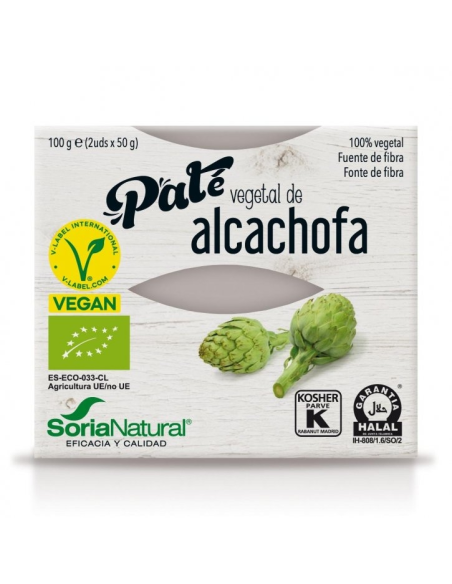 Pack 3X2 Patê de Vegetais de Alcachofra 2 X 50 Grs Alecosor Soria Natural