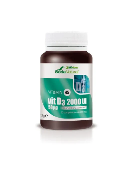 Pacote de 2 Vit D3 2000Ui 60Comp. de Mgdose